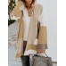 Women Casual Loose Color Block Sweaters