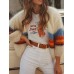 Casual Color Striped Long Sleeve Knit Cardigans